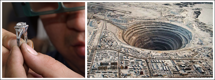 DIAMOND MINING IN RUSSIA | CAPE TOWN DIAMOND MUSEUM The country is home to five open-pit mines. | Cape Town Diamond Museum