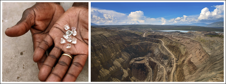 DIAMOND MINING IN ZIMBABWE | CAPE TOWN DIAMOND MUSEUM Zimbabwe produces medium-range colour diamonds with a high quality. | Cape Town Diamond Museum